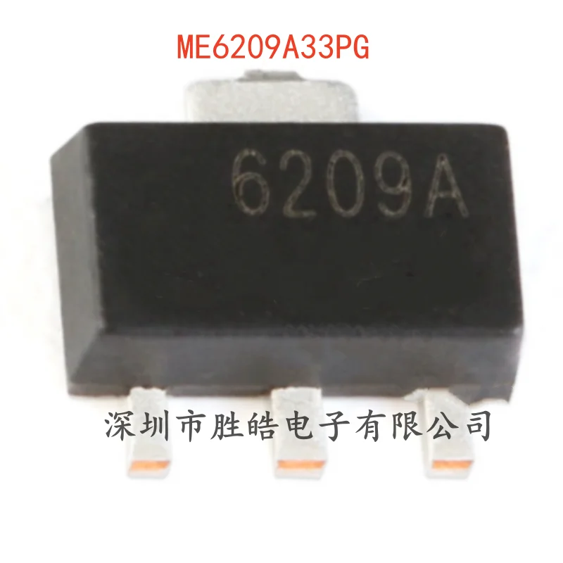 

(10PCS) NEW ME6209A33PG 3.3V 2% 18V Low Differential Voltage Linear Regulator Chip SOT-89 Integrated Circuit