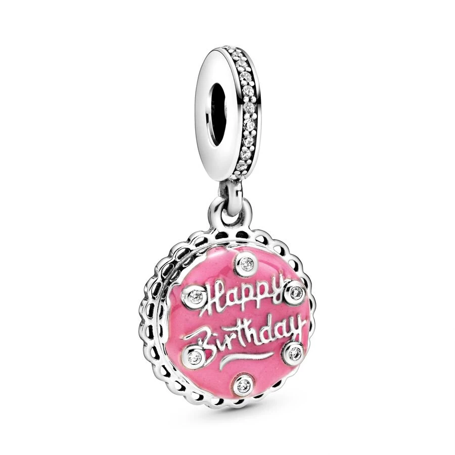 Happy Birthday Charm Beads Fit 925 Sterling Silver Bracelet DIY