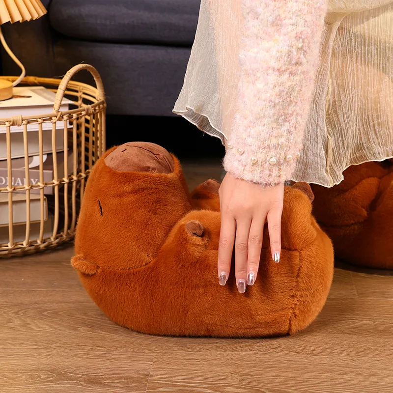 One Size New Capybara Slippers Womens Bedroom Living Room Warm Winter  Capybara Shoes For Girls
