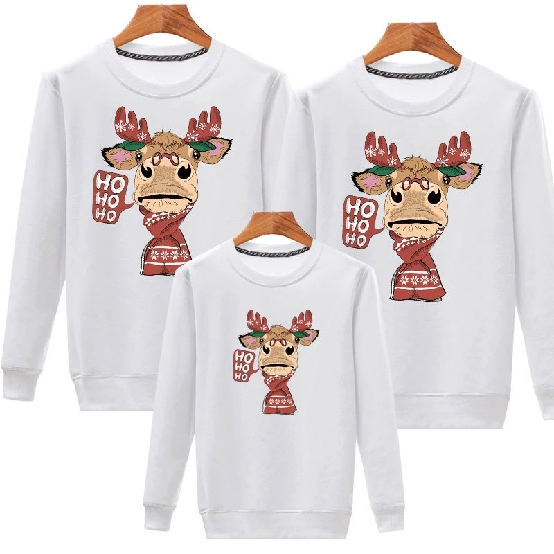 thumbnail image 5 of Conjuntos navideños familiares Sudadera de Papá Noel Suéteres a juego para madre, padre, hija e hijo Ropa para mamá y yo Tops de invierno, 5 of 5