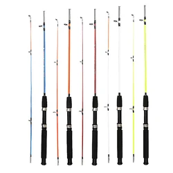 Spinning Fishing Rod Glass Fiber Solid Top Super Hard Lure Fishing Rods for Reservoir Pond River Stream Ocean Boat/Rock/Beach