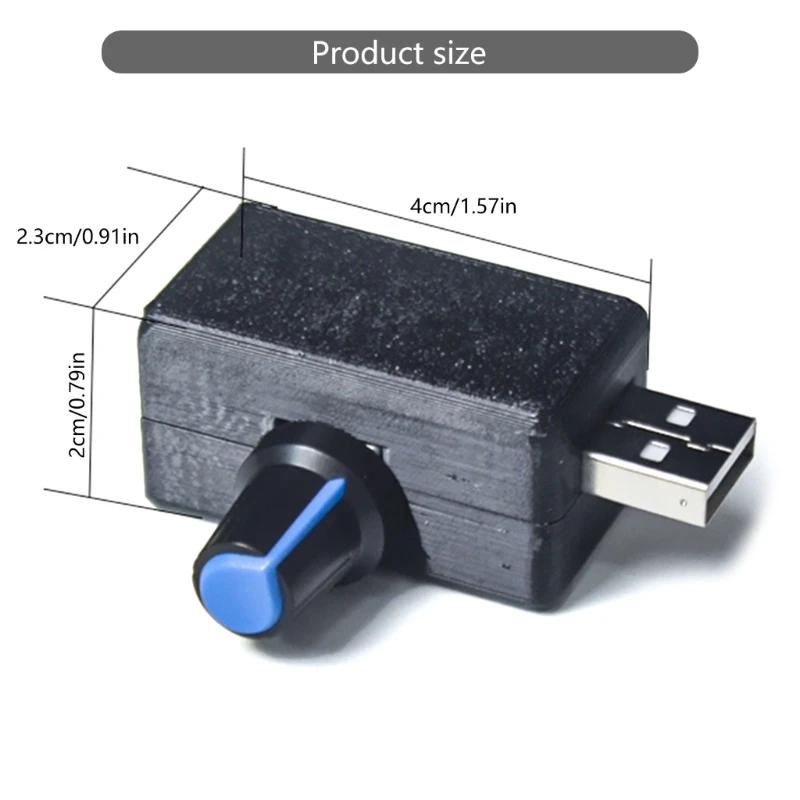 5V USB Fan Speed Adjuster With Continuous Controls And Quiet Operations for Desk And Laptop Fans