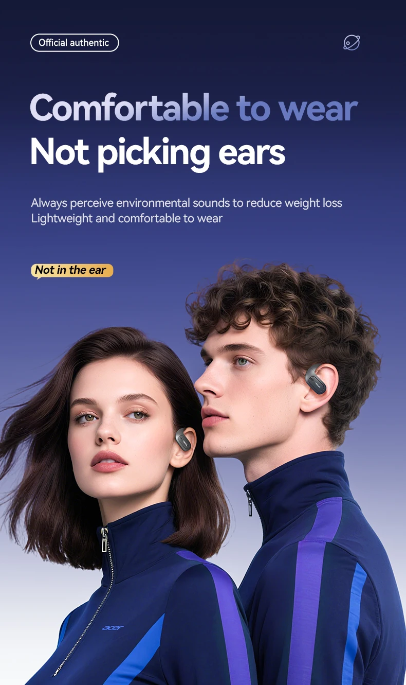 S8eea4e2b86af43bc8feba585fa2ebb48E Acer Ohr538 Wireless Bluetooth Headphones with Open Design, Heavy Bass,Comfortable Fit for Sports,Running,Cycling,Phones Tablets