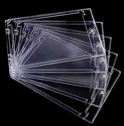 Clear Magnetic Card Holder Display Case - Protective Sleeves for Trading Cards and Photos (1/5/10 Pack) (5)