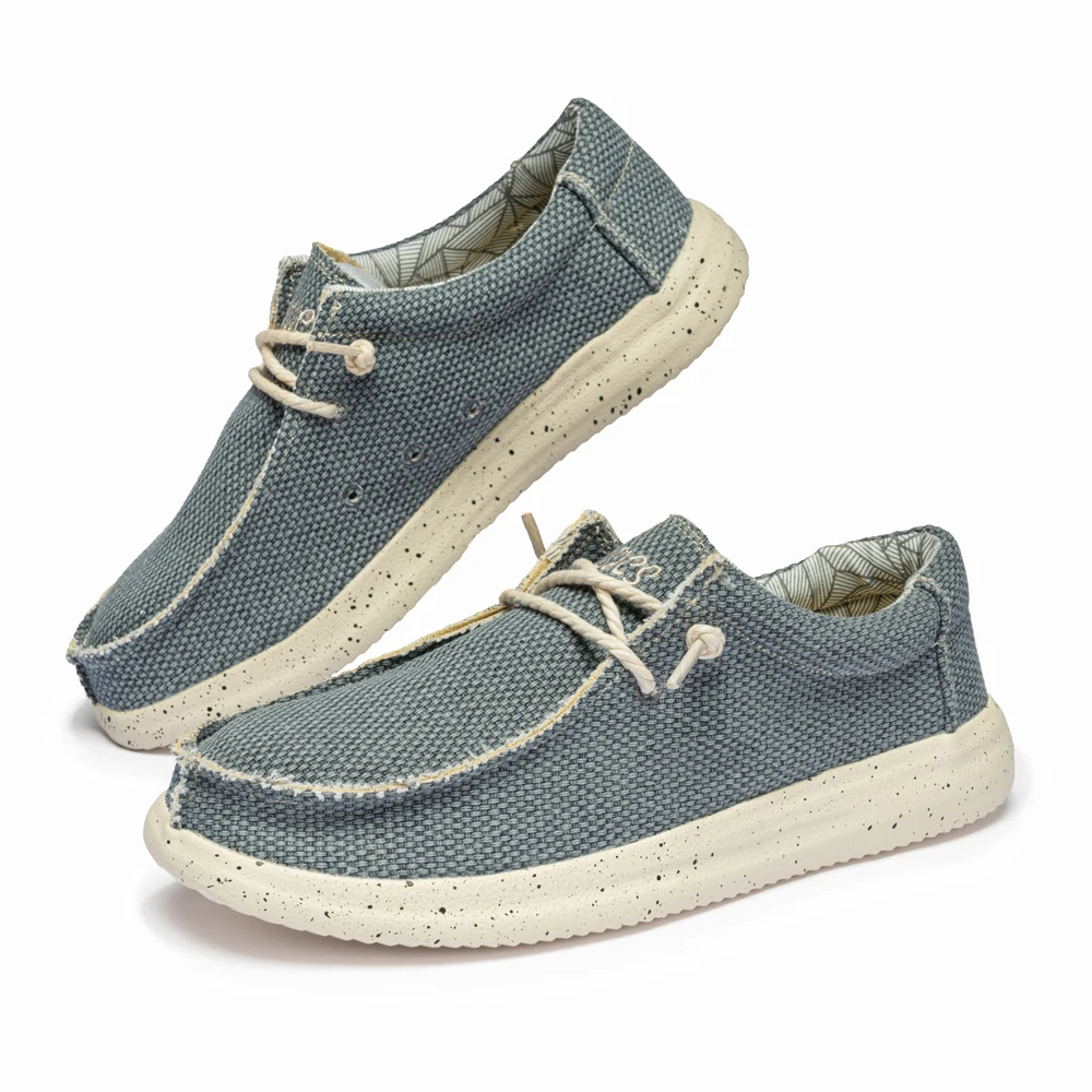 Men's lightweight comfortabie casual canvas slip on loafers with Soft sole，Good for walking and traveling 6