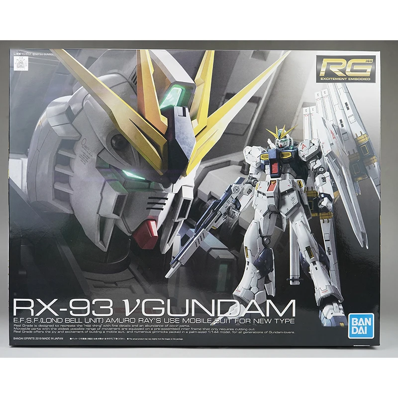 Bandai Gundam Anime Model RG RX-93 V GUNDAM Action Figure V Gundam