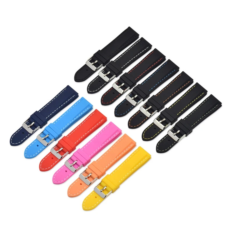 Durable Waterproof Silicone Sport Watch Band Strap - Universal Fit
