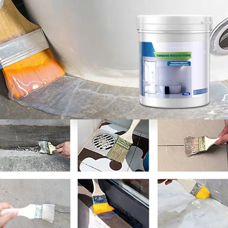 Bathroom Transparent Waterproof Glue Agent Insulating Adhesive Sealant Leak Proof Paint Strong Bonding Coating For Home Repair sealant paste waterproof sealant
