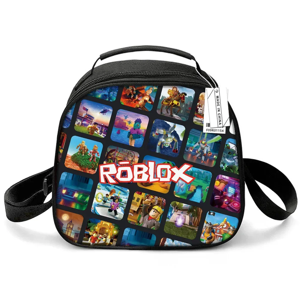 

Новый виртуальный мир Roblox мультфильм Начальная школа дети Анимация игра периферийный Обед сумка для обеда