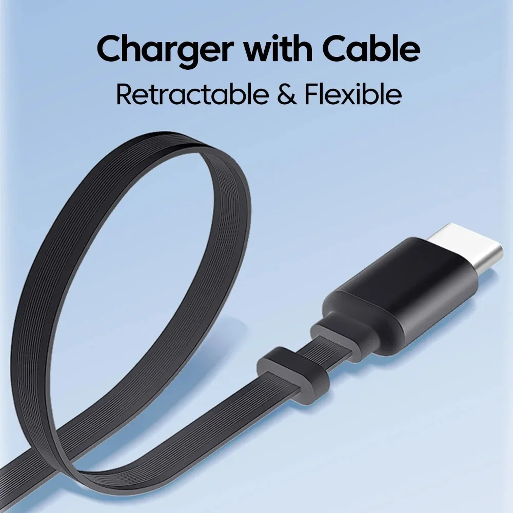 80W Super Fast Charging USB C Phone Charger With Telescopic Type C Cable for iPhone 17 16 15 Samsung Xiaomi Laptop EU US UK Plug