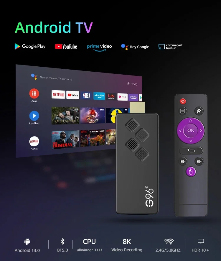 Android 13 4K TV Stick with Google Assistant 1