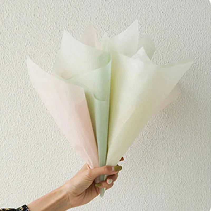 Milk Cotton Tissue Paper Florist Flower Wrapping Paper DIY Handmade Bouquet Crafts Gifts Packaging Wedding Party Supplies 40pcs