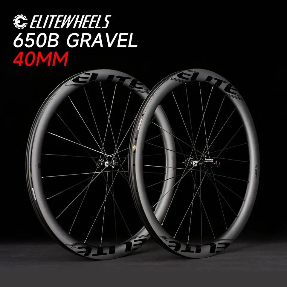 ロードバイクホイールセット ディスク 650b WTB グラベルロード ELITEWHEELS 650B グラベル ホイールセット ロード ディスク