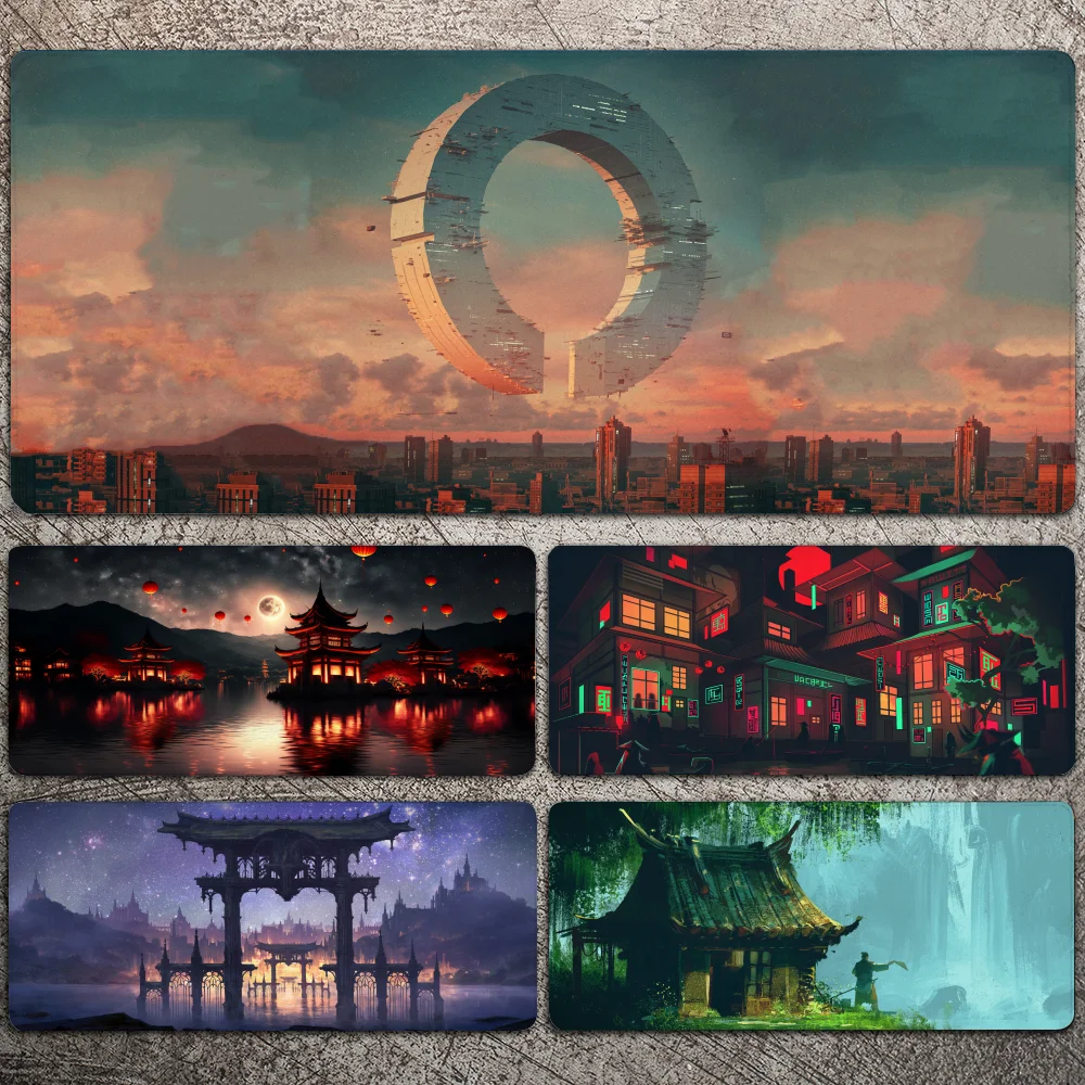 

Personalized Art Gaming Mousepad Large Gaming Mouse Pad LockEdge Thickened Computer Keyboard Table Desk Mat