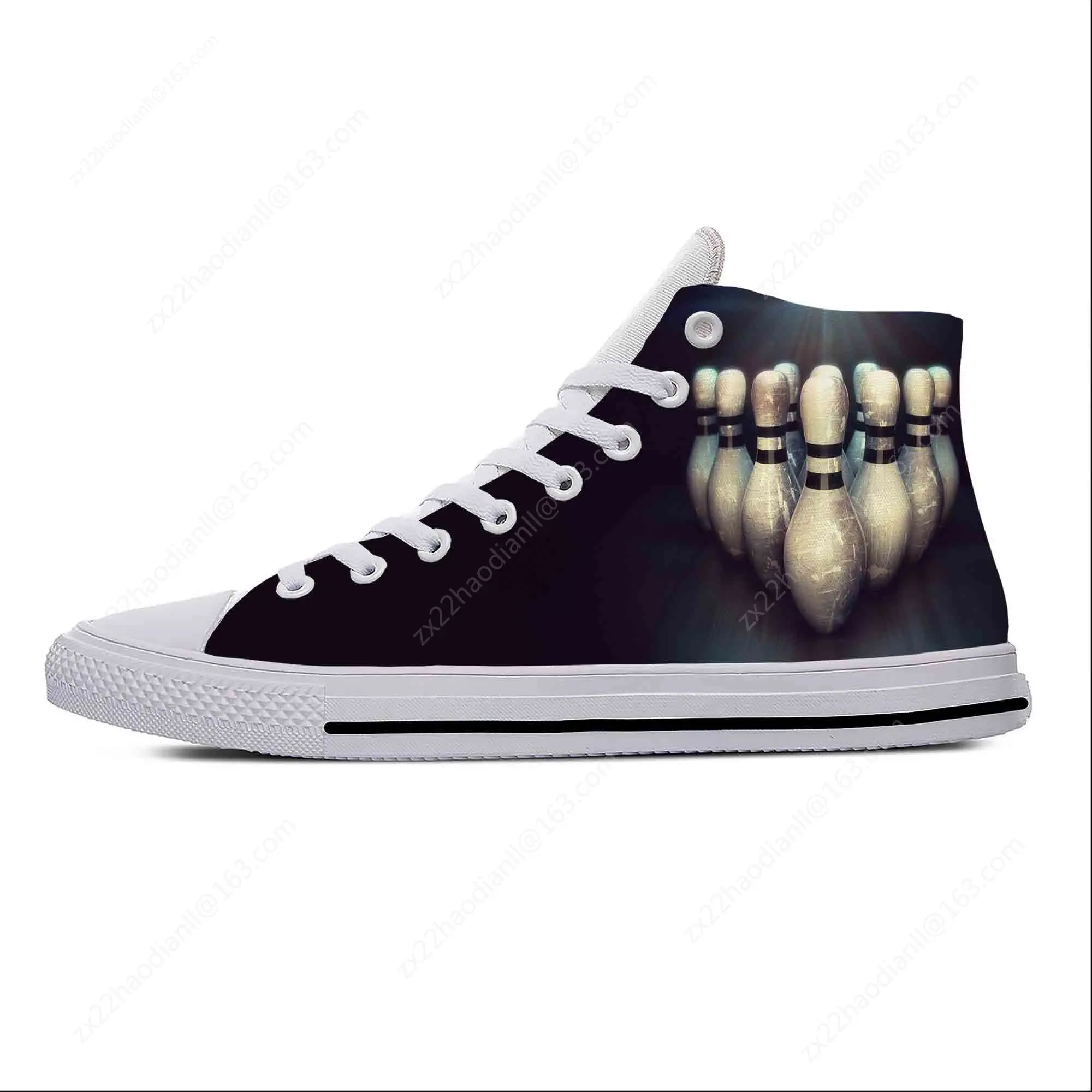 Anime Cartoon Manga Sport Bowling Fashion Funny Casual Cloth Shoes High Top Lightweight Breathable 3D Print Men Women Sneakers
