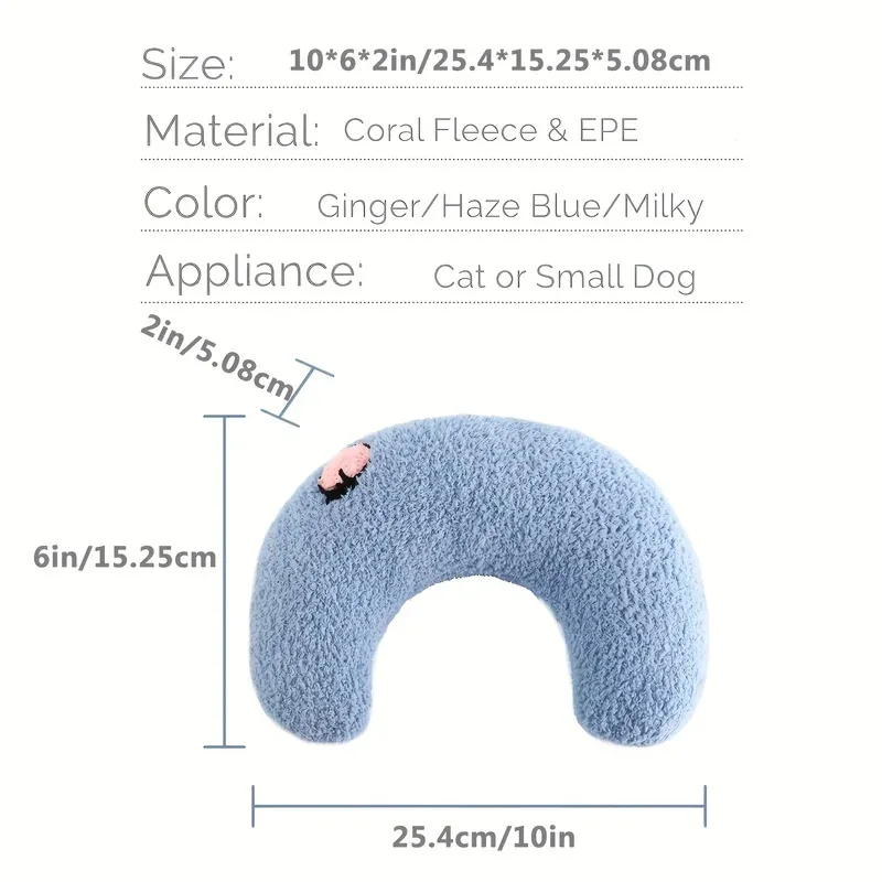Calming Half Donut Cat Pillow 5