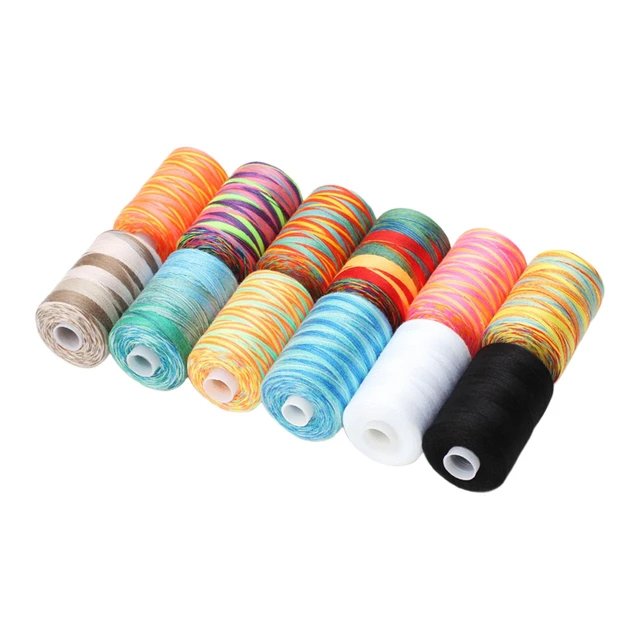 12Pcs Sewing Thread Set Prewound Bobbin Thread Sewing Machine Thread  Durable Embroidery Thread for Sewing DIY