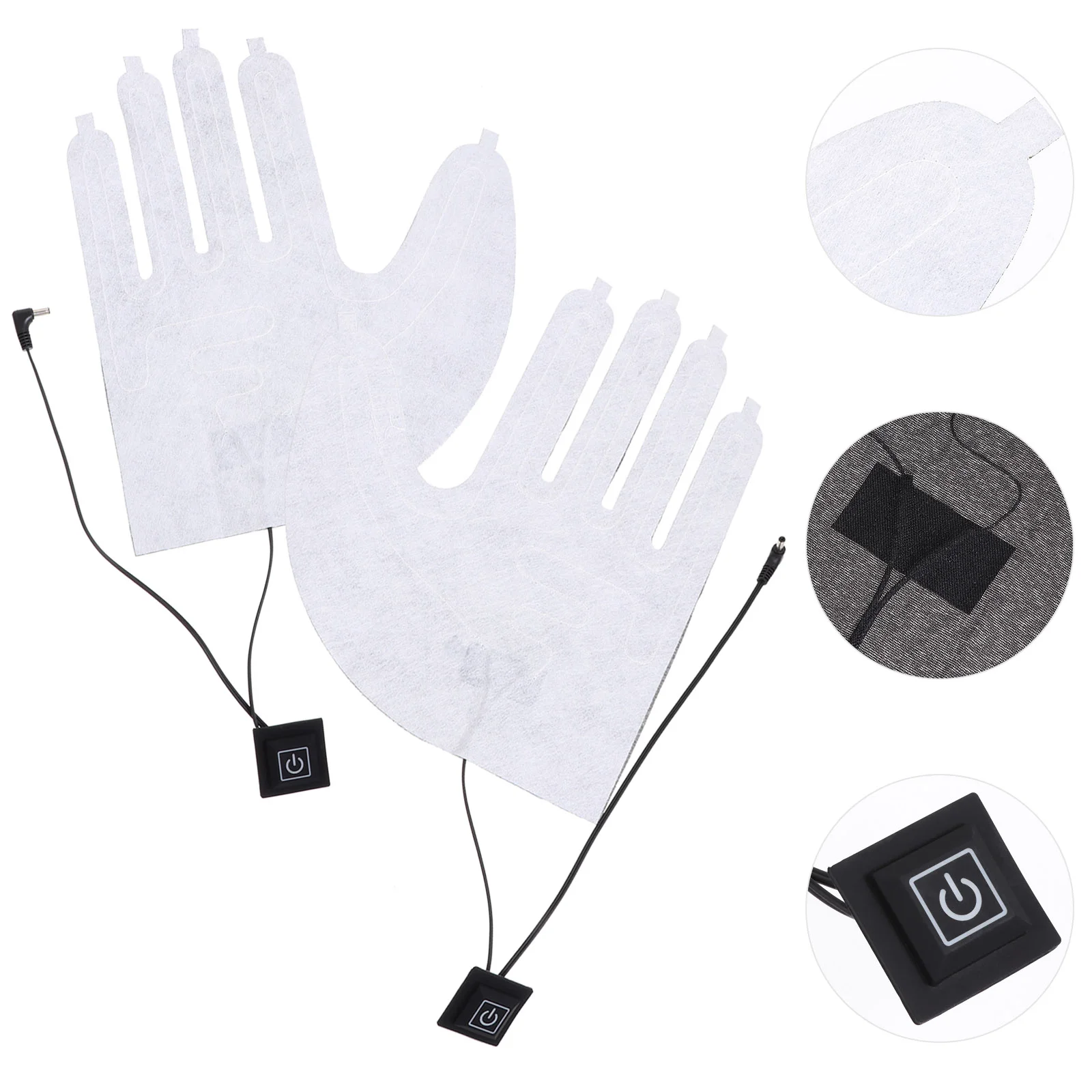 

Glove Heating Film Bottle Warmer Portable Pad for Gloves Heated Metal Fiber Wire Winter