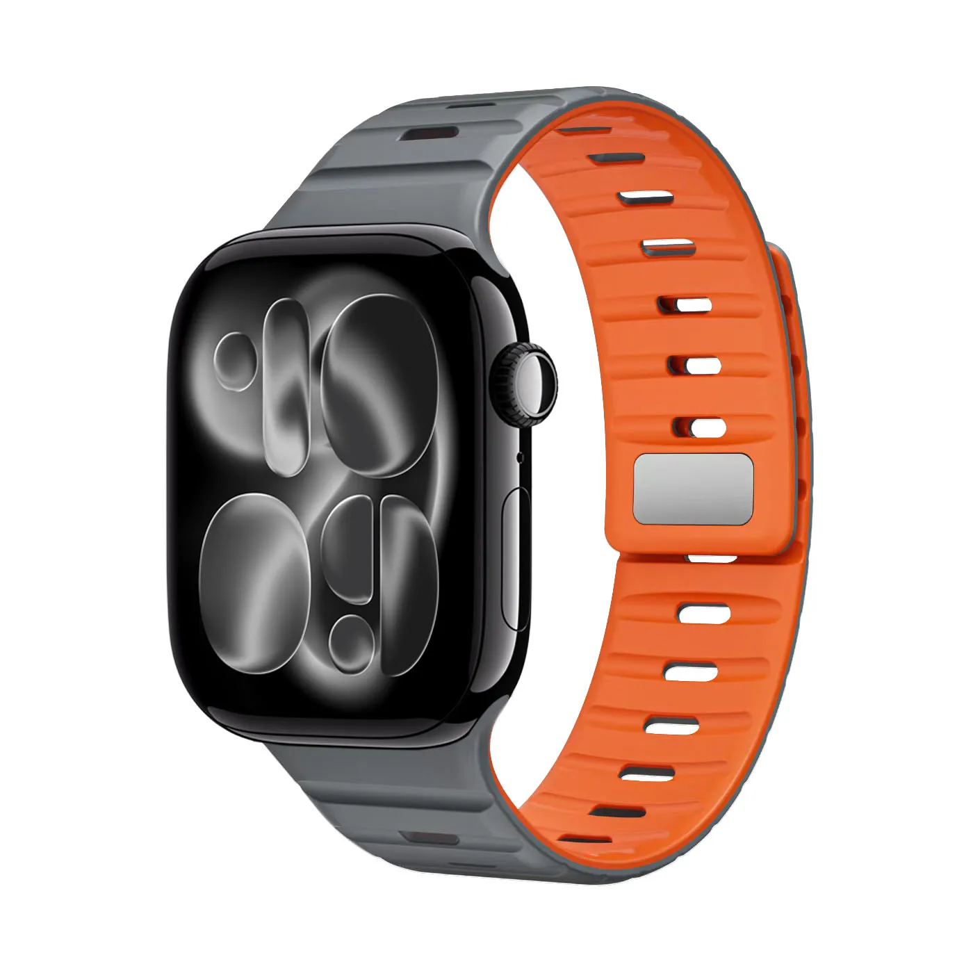Magnetic Wave Silicone Buckle Strap