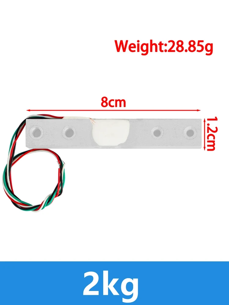 Portable Electronic Kitchen Scale with Digital Load Cell Sensors and Weighing Module