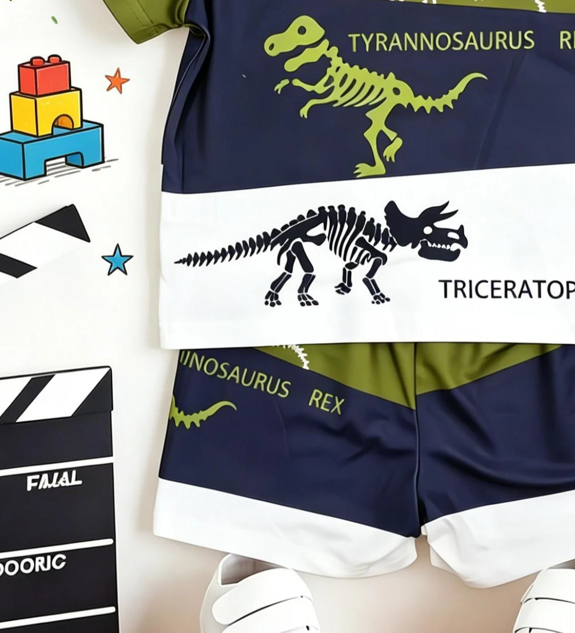 Boys Dinosaur Shorts Set 6