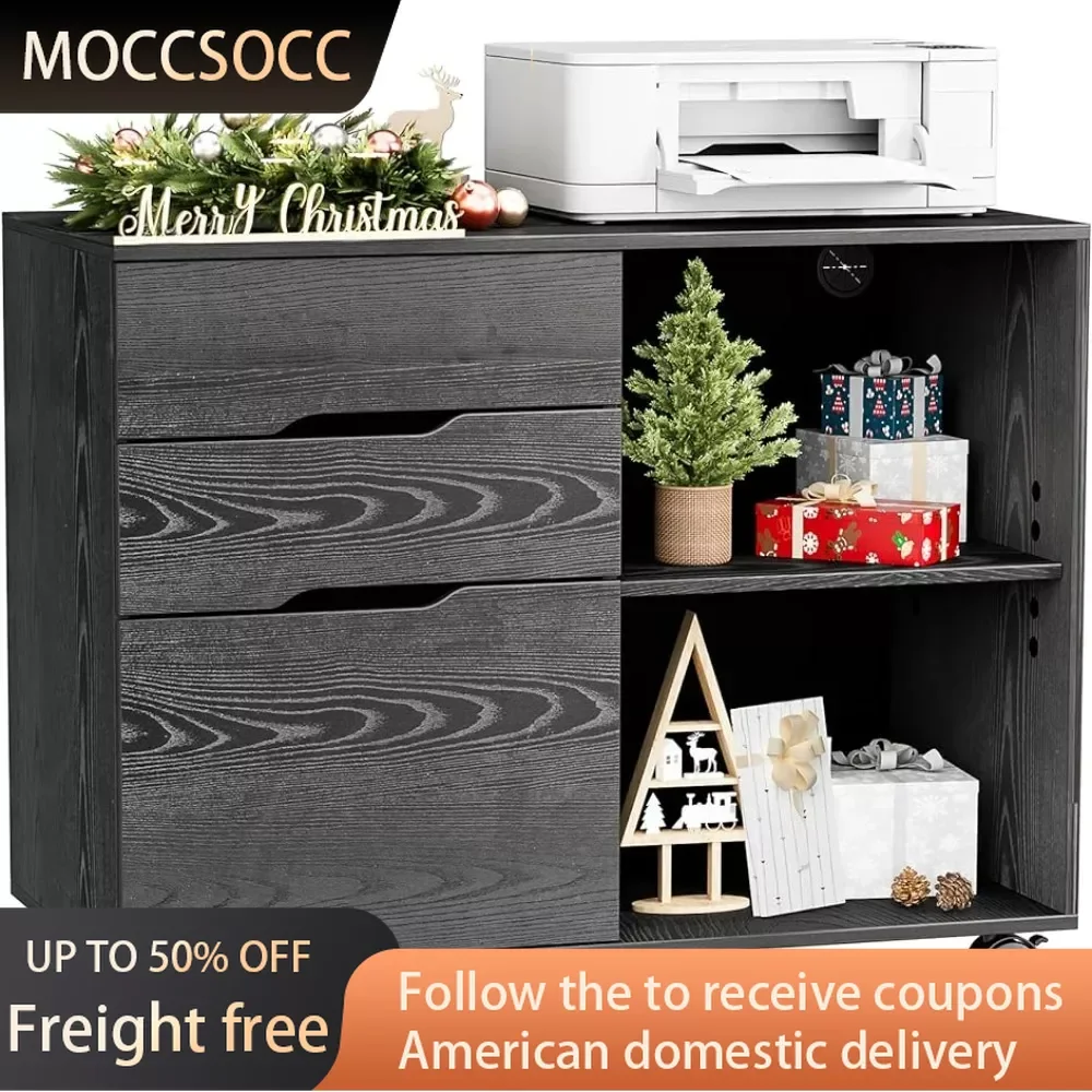 

Room Filing Cabinets for Documents Printer Stand Small Spaces Freight Free Office Storage Furniture Cabinet File Folder Shelving