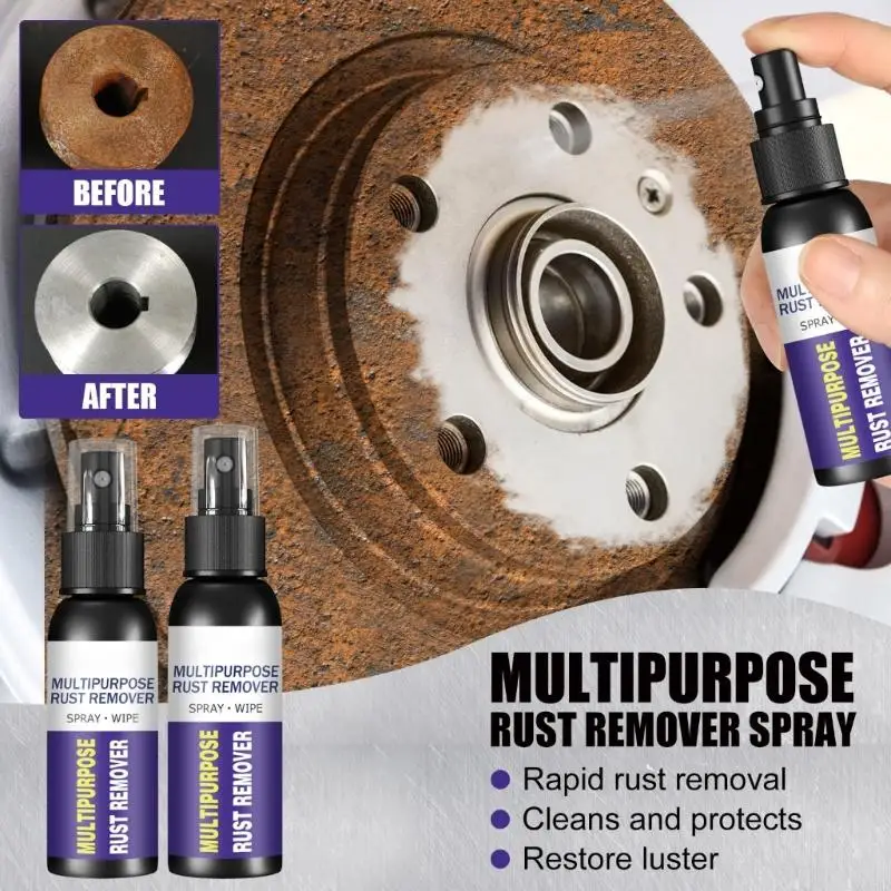 50ml/30ml Car Rust Removal Agent Rust Remover Agent for Treatments Multifunction Car Wheel Hub Converter