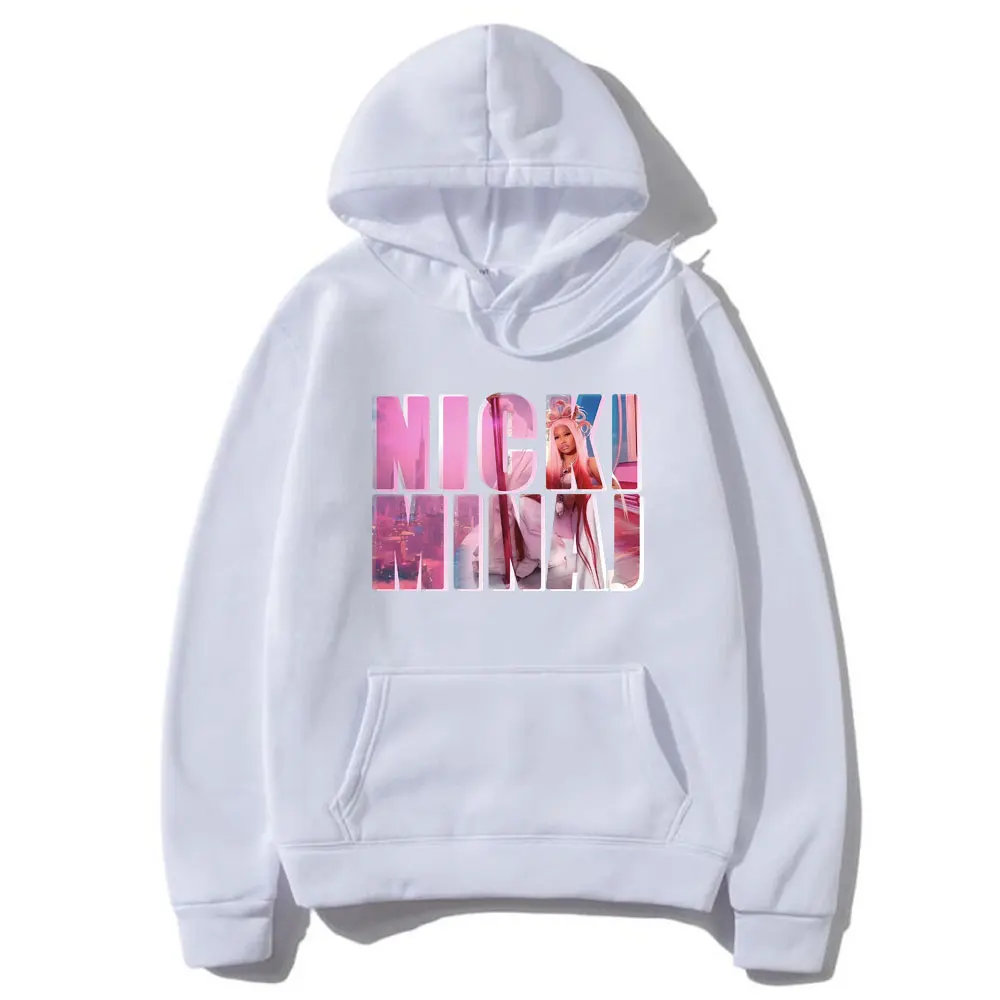 Rapper Nicki Minaj Pink Friday 2 Graphic Hoodie Men Women Hip Hop Fashion Streetwear Men's Vintage Casual Fleece Cotton Hoodies