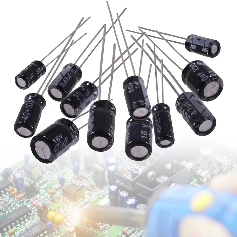 Aluminum Electrolytic Capacitor Assortment Kit 16-50V 0.1-1000uF