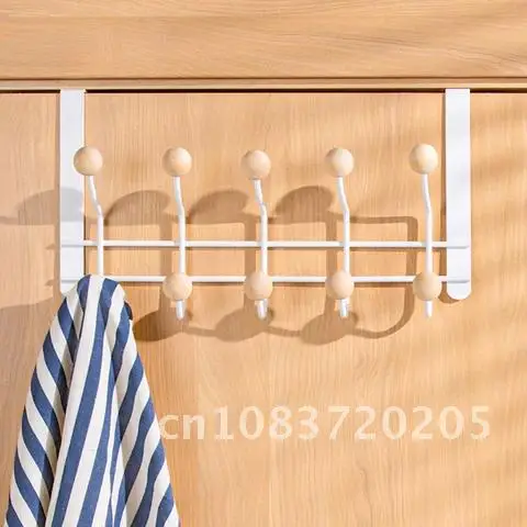 

Towel Rack for Bathroom Over Door Hooks Hanging Metal Wall Storage Rack Without Punching U3008