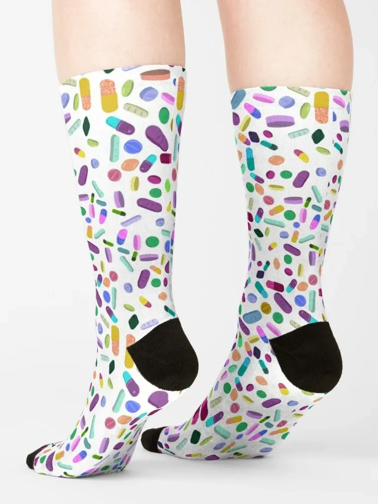 Pill print Socks christmas gifts gift summer Socks Men's Women's