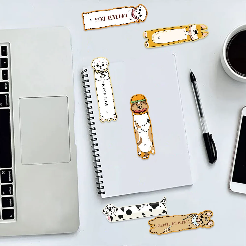 30pcs Cute Puppy Series Bookmarks Reading Book Accessories Book Mark Page Holder Cards Students Stationery Gifts