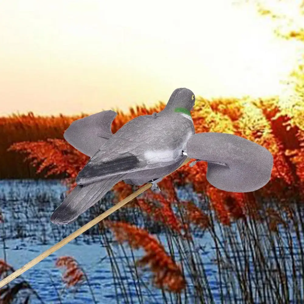 Description Picture 4 of itemHunting Doves Decoy Fake Bird Realistic Painted Flying Pigeon Wing Doves Garden Scarecrow Yard Decor Bait Outdoor Wind-driven