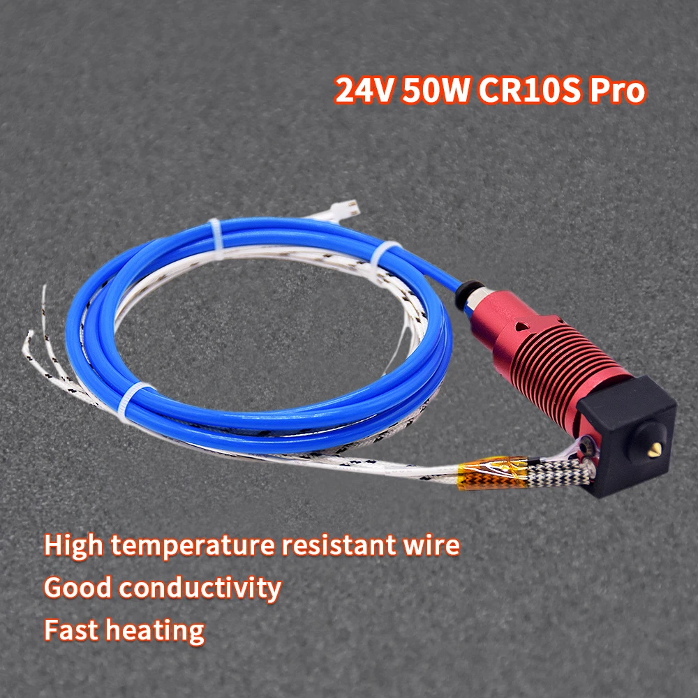Extruder Hotend Kit with Heating Block, Nozzle, Heater, and Thermistor