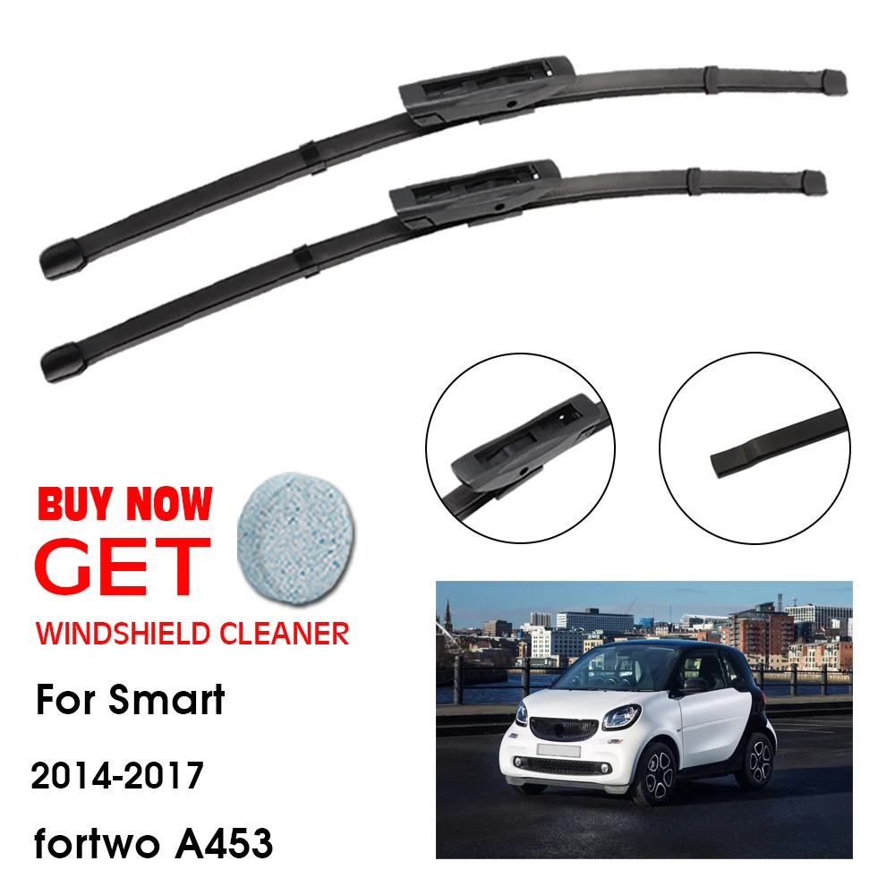 

Car Wiper Blade For Smart fortwo A453 20"+14" 2014-2017 Front Window Washer Windscreen Windshield Wipers Blades Accessories