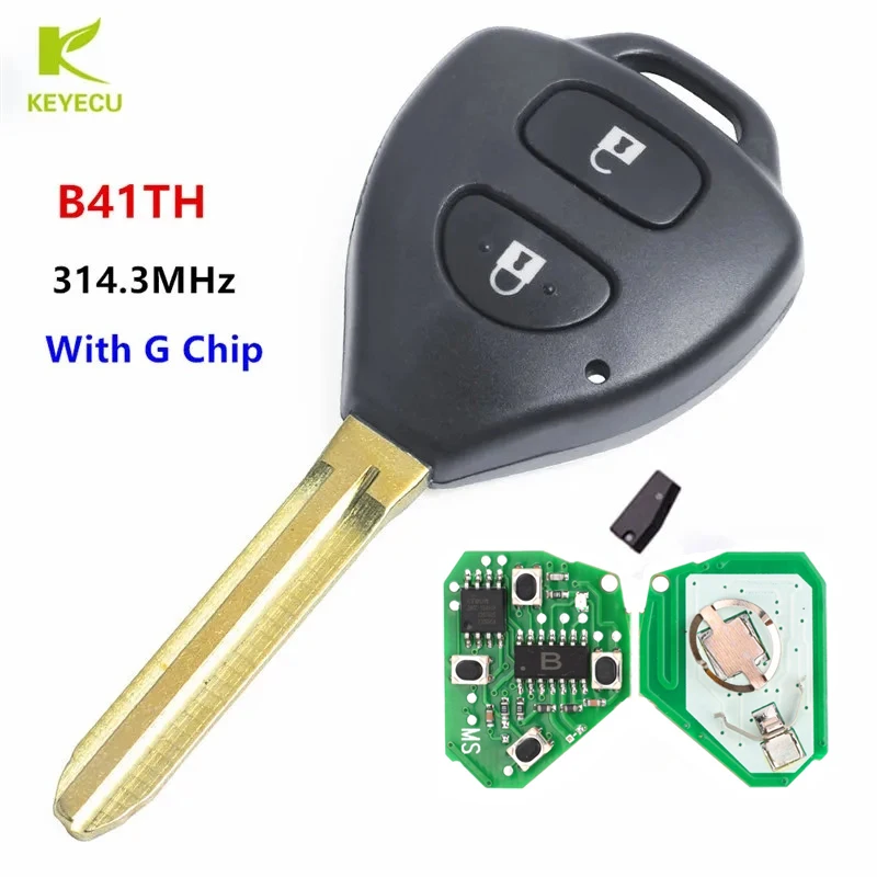 KEYECU-Replacement-Remote-Car-Key-Fob-2-Button-314-3MHz-G-Chip-for ...