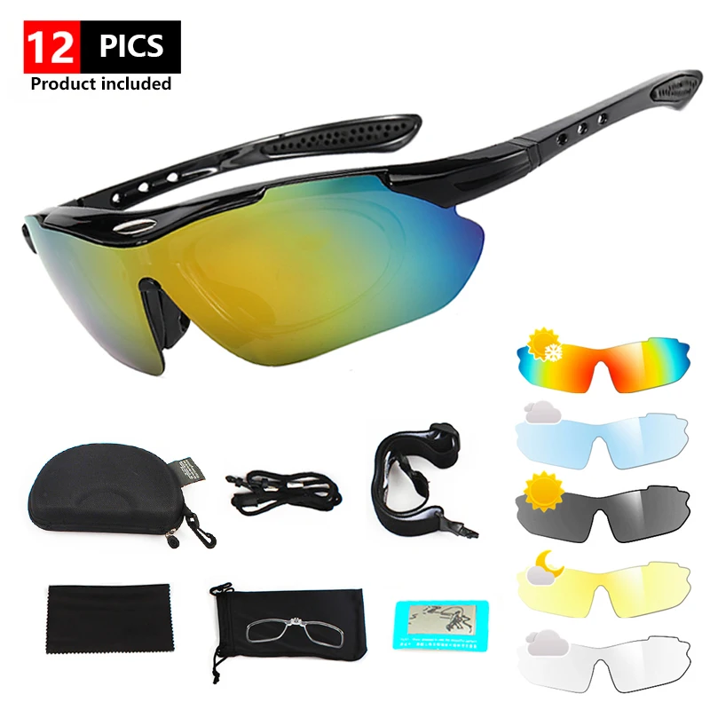 2-Pack Polarized Cycling Sunglasses | UV400 Sport Goggles For Men & Women, Lightweight