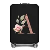 Travel Essentials Suitcase Cover Rose Gold Letter Print for 18-32 Inch Traveling Accessories Bag Trolley Luggage Protective Case 6