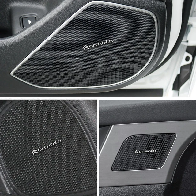 2/4Pcs 3D Aluminum Car Audio Stereo Speaker Badge Emblem Sticker For Citroen  Berlingo Grand Picasso Celysee Jumper Spacetourer - AliExpress