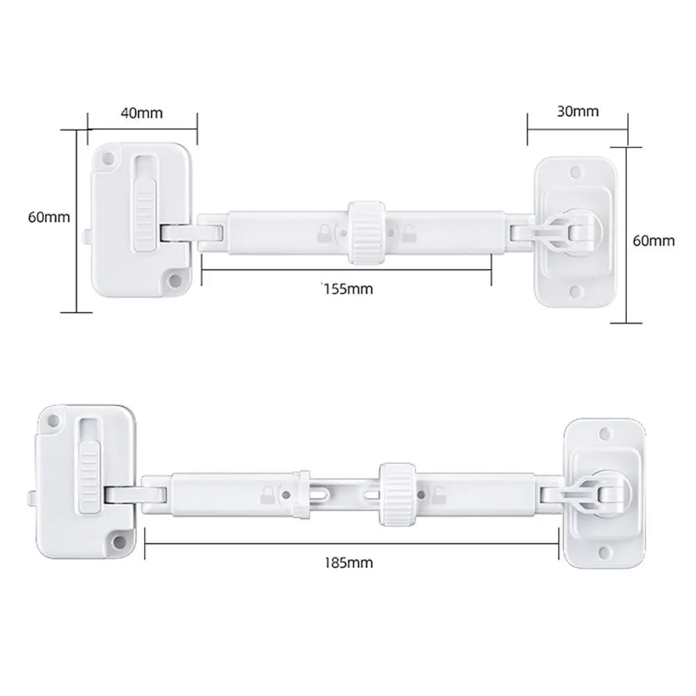 Window Lock Perforation-free Sliding Flat Child Safety Anti-theft ABS