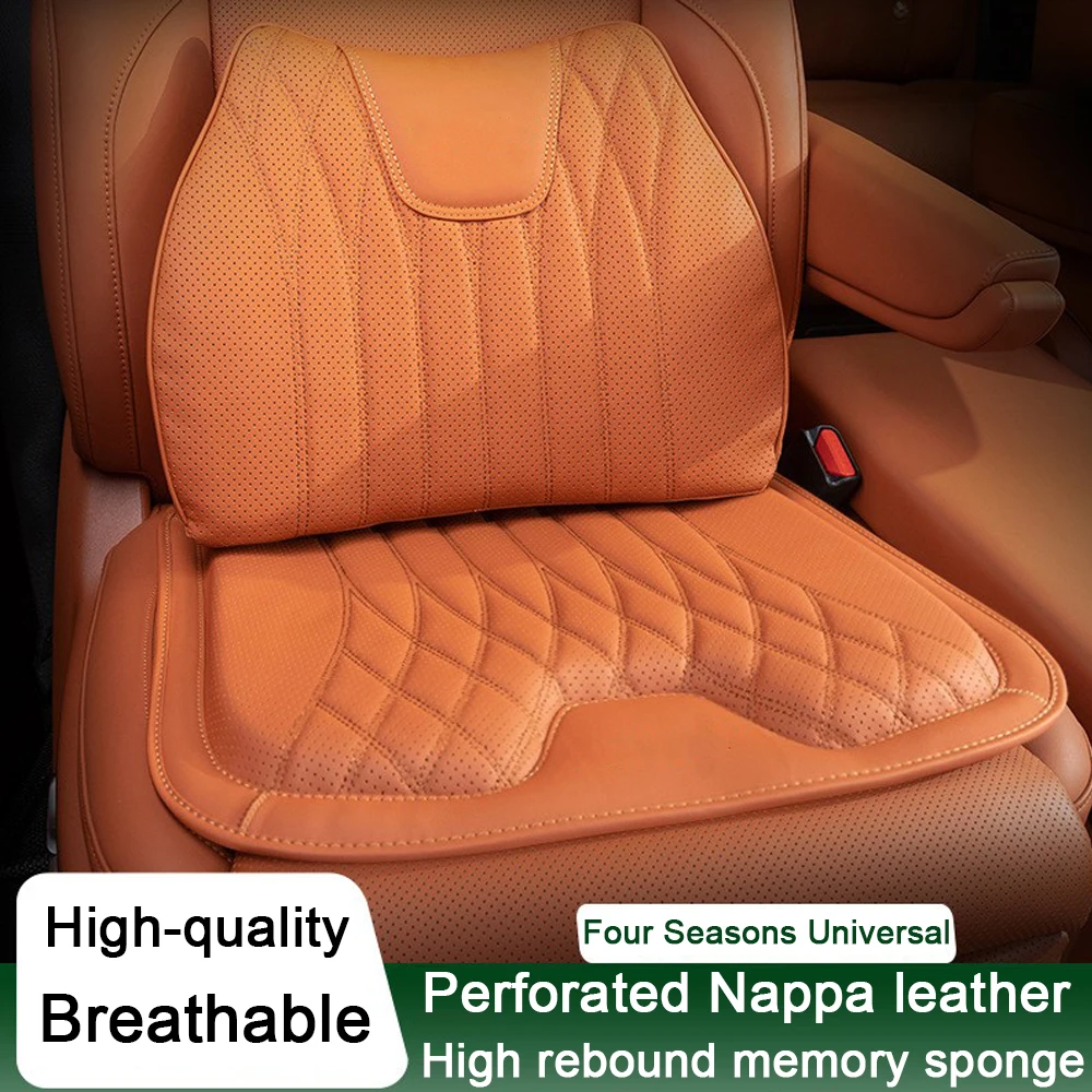 LuxuryCarSeatCushionAutoSeatWaistSupportCushionLumbarPillow