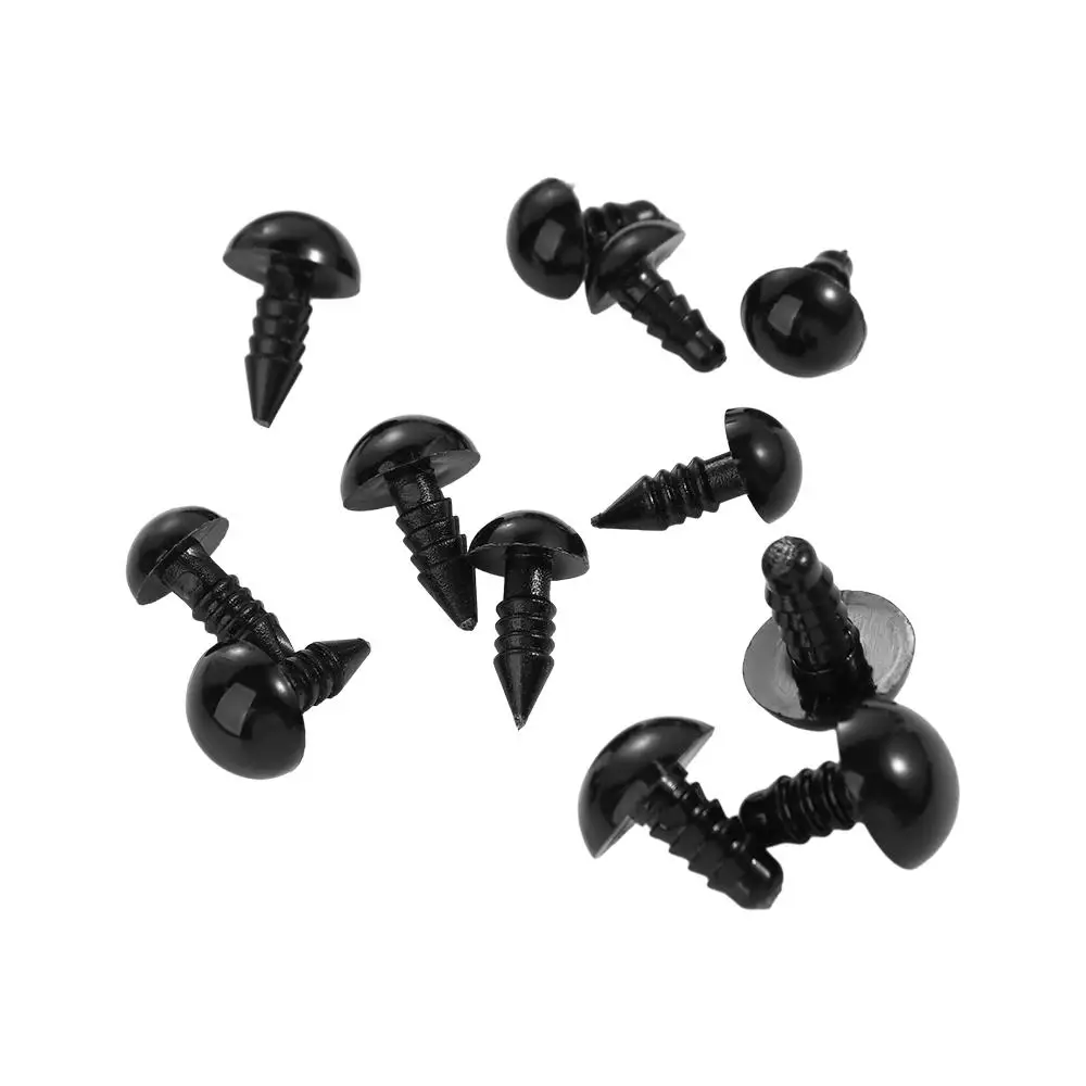 Handmade Full Black  Safety Eyes DIY Funny   Accessories  Eyes 10mm Eyeball  Eyes  Accessories
