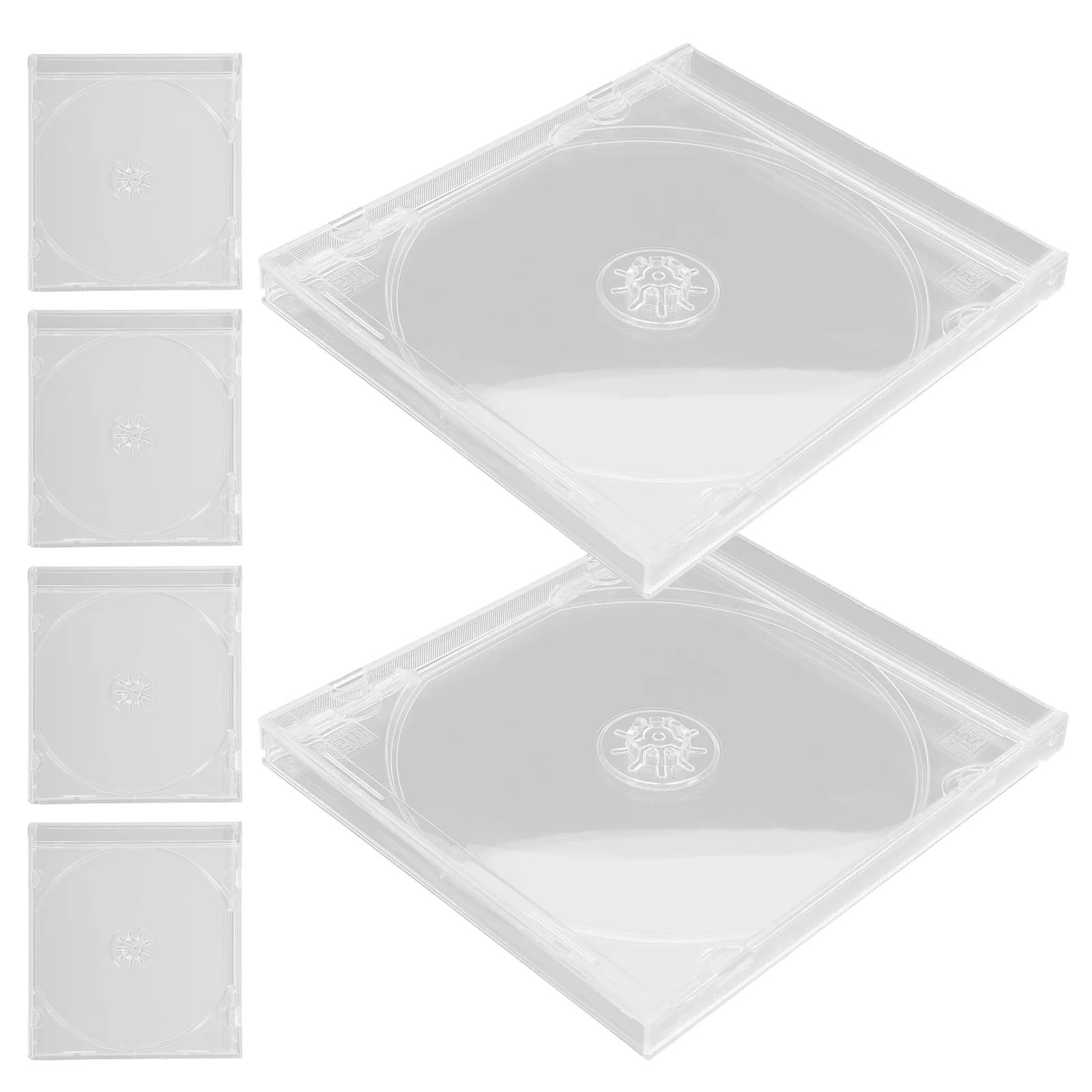 Cases Cd Bags Jewel Boxes Dvd Storage Slim Holders 6 Pcs For Protection Home Office Use