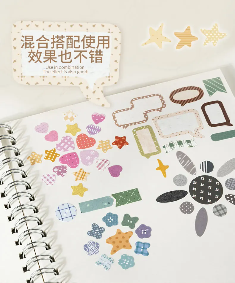 Journal GO 5cmx2m Dialogbox-Kollektion Washi Tape Kawaii Papier Dekoratives Collage-Klebeband DIY Scrapbooking Handgemachter Aufkleber – Detail 9