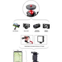 MT-08 Mini Extendable Tripod Portable Desktop Stand For Phone/Camera/Light/GoPro Adjustable Stable Holder with 1/4" Screw Mount - Image 6