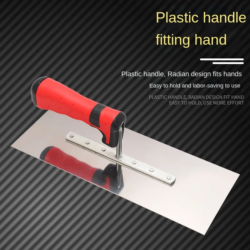 Stainless Steel Plastering Trowel Concrete Trowel for Stucco Plasterboard Tile Flooring Concrete Lining