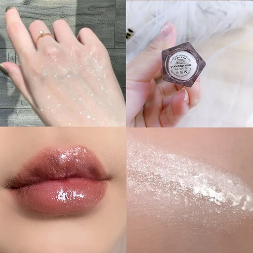 메이크업 립글로스 모이스처라이즈 투명 리퀴드 립스틱 글로스 폭탄, 범용 립 루미나이저 글리터 통통하고 고광택 립글로스, 9ml 10