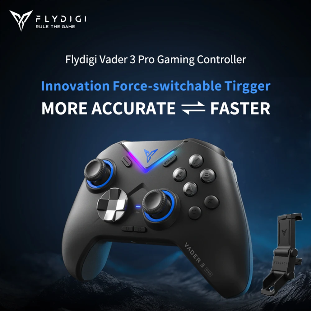 

Original Flydigi Vader 3 Pro Gaming Controller Wireless Innovation Force-switchable Tirgger Support PC/NS/Mobile/TV Box Gamepad