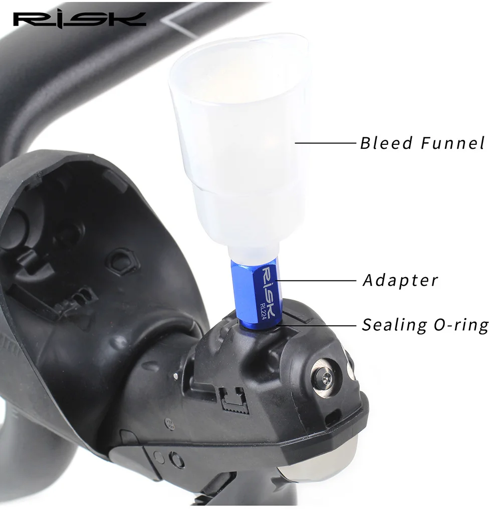 Risiko Fahrrad Hydraulische Scheibenbremse Entlüftungstrichter Adapter Für Shimano R9120 ST-R9170 MTB Fahrrad Umwandlung Straße Hand Shift Reparatur – Detail 4