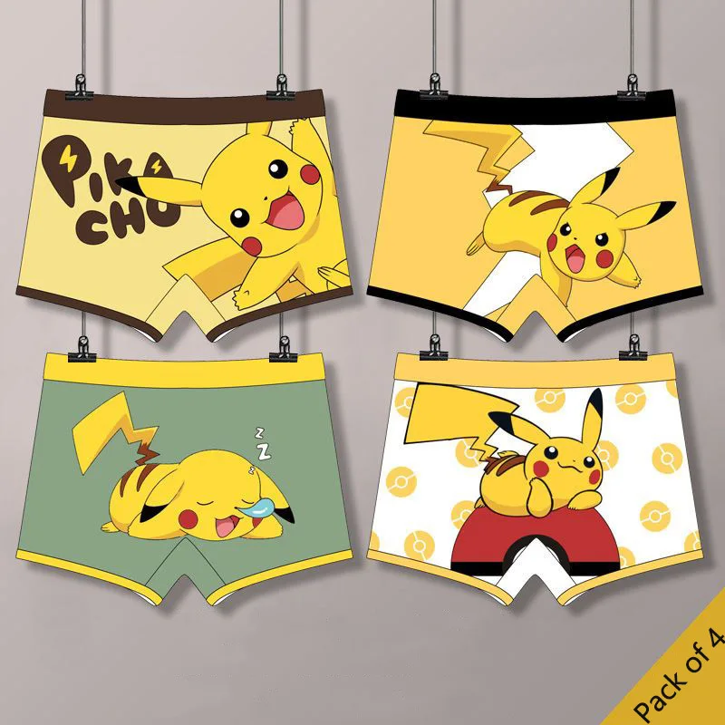 3pcs Anime Pokemon Pikachu Boy Panties Kids Underwear Children's Briefs  Cartoon Design Shorts Fashion Cotton Panties 2-10 Years - Gloves & Mittens  - AliExpress